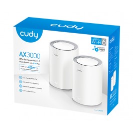 Cudy M3000 - WiFi6 AX3000 Gigabit Dual Band Mesh (2-Pack)